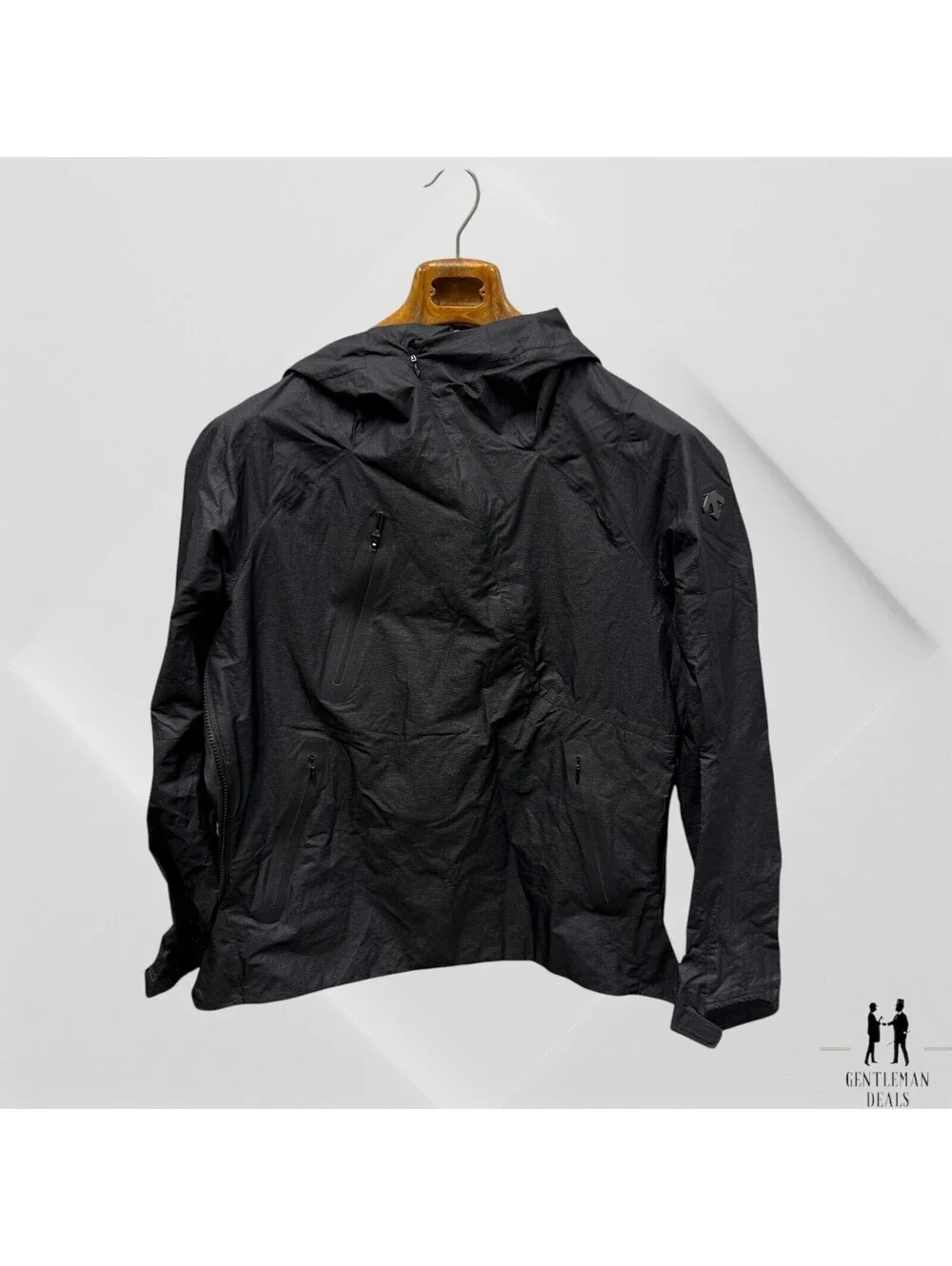 DESCENTE ALLTERRAIN Para-Hem Air Inflator Jacket Black Made in Japan JP L US S